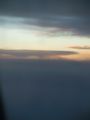 the Northern sky on Solstice night, 35,000 feet or so above the Atlantic