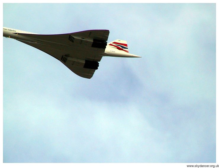 Concorde over Clifton Down
